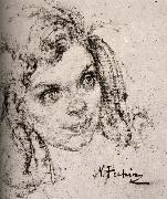 Nikolay Fechin Young Girl painting